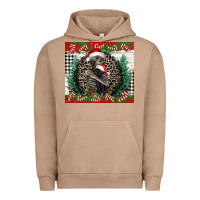 Pigment Burro Merry Christmas skeleton Urban Hoodie - NancyCooperArtShop