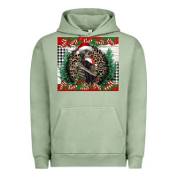 Pigment Oil Green Merry Christmas skeleton Urban Hoodie - NancyCooperArtShop