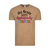 Vintage Coffee not bossy just aggressively helpful Vintage Tee - MaliasSmallBusiness