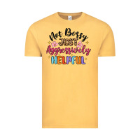 Vintage Mustard not bossy just aggressively helpful Vintage Tee - MaliasSmallBusiness
