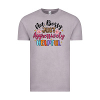Vintage Zinc not bossy just aggressively helpful Vintage Tee - MaliasSmallBusiness