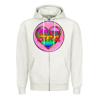 Oatmeal Heather coaster 6 Zipper Hoodie - HRA Design Shop