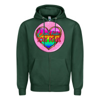 Sports Green coaster 6 Zipper Hoodie - HRA Design Shop