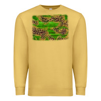 Antique Gold western leopard distressed background Premium Sweatshirt - AdoDesignShop