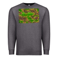 Charcoal Heather western leopard distressed background Premium Sweatshirt - AdoDesignShop