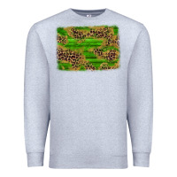 Heather Grey western leopard distressed background Premium Sweatshirt - AdoDesignShop