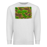 Oatmeal Heather western leopard distressed background Premium Sweatshirt - AdoDesignShop
