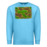 Ocean Blue western leopard distressed background Premium Sweatshirt - AdoDesignShop