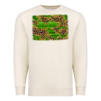 Sandshell western leopard distressed background Premium Sweatshirt - AdoDesignShop