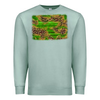 Seafoam western leopard distressed background Premium Sweatshirt - AdoDesignShop