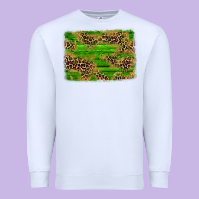 Western Leopard Distressed Background Premium Sweatshirt Designed By Adodesignshop
