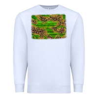 White western leopard distressed background Premium Sweatshirt - AdoDesignShop