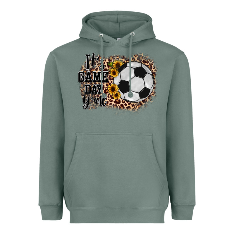 It's Game Day Y'all Soccer Heavyweight Hoodie by JahusDesignShop | Teevron