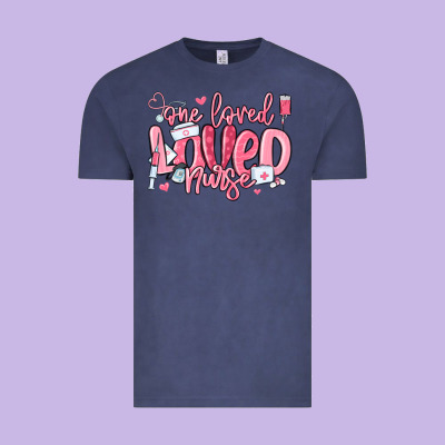 Vintage Tee one loved nurse valentine's day