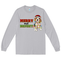 Moon Dust merry and bright beagle Long Sleeve Tee - RanaPortraitStore