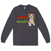 Smoke merry and bright beagle Long Sleeve Tee - RanaPortraitStore