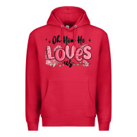 Cardinal oh how he loves us Premium Hoodie - MaliasSmallBusiness