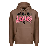Chestnut oh how he loves us Premium Hoodie - MaliasSmallBusiness
