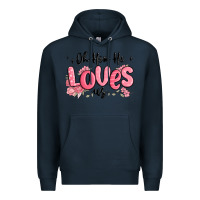 Navy oh how he loves us Premium Hoodie - MaliasSmallBusiness