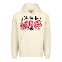 Sandshell oh how he loves us Premium Hoodie - MaliasSmallBusiness