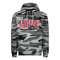 Slate Camo oh how he loves us Premium Hoodie - MaliasSmallBusiness