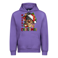 Tulip Merry Christmas skeleton messy bun Urban Hoodie - NancyCooperArtShop