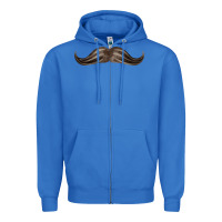 True Royal brown moustache fa element Zipper Hoodie - FaDigitalArtStudio
