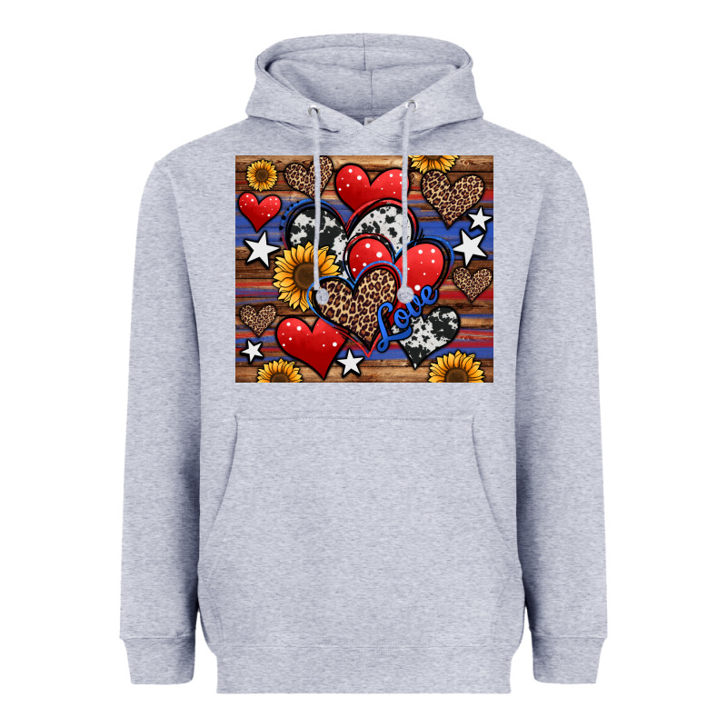 4th Of July American Hearts Heavyweight Hoodie by Jasminsmagicworld | Teevron