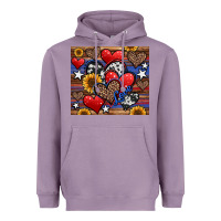 Lavender 4th of july american hearts Heavyweight Hoodie - Jasminsmagicworld