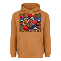 Meerkat 4th of july american hearts Heavyweight Hoodie - Jasminsmagicworld