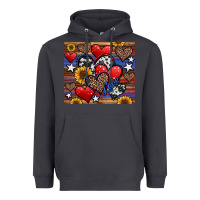 Smoke 4th of july american hearts Heavyweight Hoodie - Jasminsmagicworld