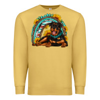 Antique Gold Rottweiler  rainbow Premium Sweatshirt - Artiststas