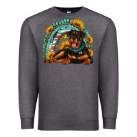 Charcoal Heather Rottweiler  rainbow Premium Sweatshirt - Artiststas