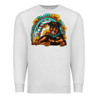 Oatmeal Heather Rottweiler  rainbow Premium Sweatshirt - Artiststas