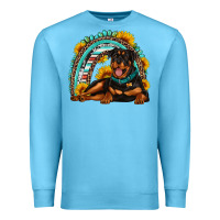 Ocean Blue Rottweiler  rainbow Premium Sweatshirt - Artiststas