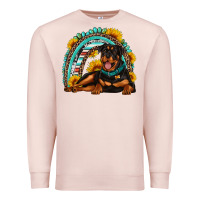 Pale Pink Rottweiler  rainbow Premium Sweatshirt - Artiststas