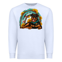 White Rottweiler  rainbow Premium Sweatshirt - Artiststas
