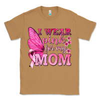 Toasted Coconut I Wear Pink For My Mom with Butterfly Classic Tee - texasbilliewilder