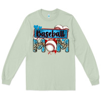 Matcha baseball mom with leopard Long Sleeve Tee - Zillion Design Studio