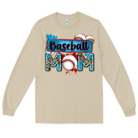 Mushroom baseball mom with leopard Long Sleeve Tee - Zillion Design Studio