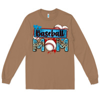 Toasted Coconut baseball mom with leopard Long Sleeve Tee - Zillion Design Studio