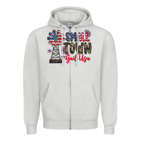 Small Town Gail Usa Zipper Hoodie | Teevron
