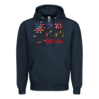 Navy small town gail usa Zipper Hoodie - CowhideDigitalArt