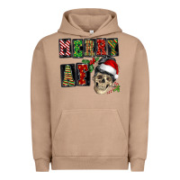 Pigment Burro Merry af skeleton messy bun Urban Hoodie - NancyCooperArtShop