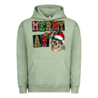 Pigment Oil Green Merry af skeleton messy bun Urban Hoodie - NancyCooperArtShop