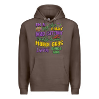 Coffee i'm a king cake eatin' mardi gras lovin' kinda gir Premium Hoodie - MaliasSmallBusiness