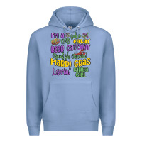 Colony Blue i'm a king cake eatin' mardi gras lovin' kinda gir Premium Hoodie - MaliasSmallBusiness