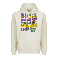 Oatmeal Heather i'm a king cake eatin' mardi gras lovin' kinda gir Premium Hoodie - MaliasSmallBusiness