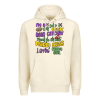 Sandshell i'm a king cake eatin' mardi gras lovin' kinda gir Premium Hoodie - MaliasSmallBusiness