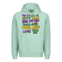 Seafoam i'm a king cake eatin' mardi gras lovin' kinda gir Premium Hoodie - MaliasSmallBusiness
